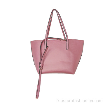 Sac à main sophistiqué rose brumeux